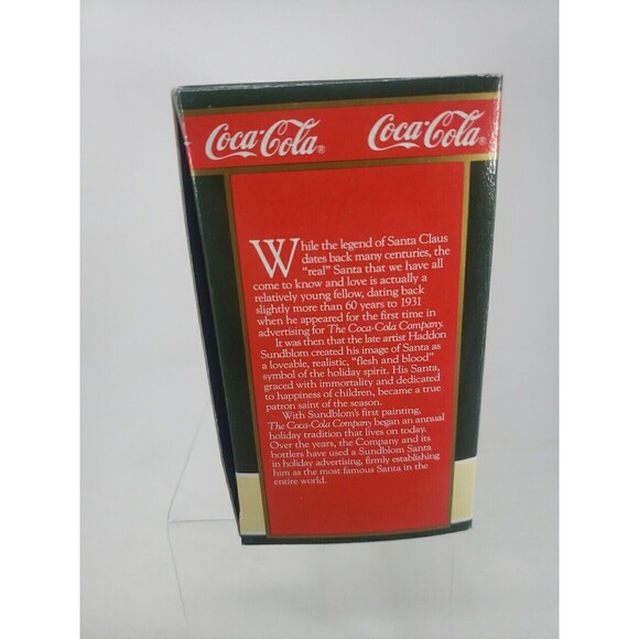 Coca Cola Trim A Tree Collection 1965 Santa Decorating Lights Ornament 1993 VTG - Picture 3 of 16